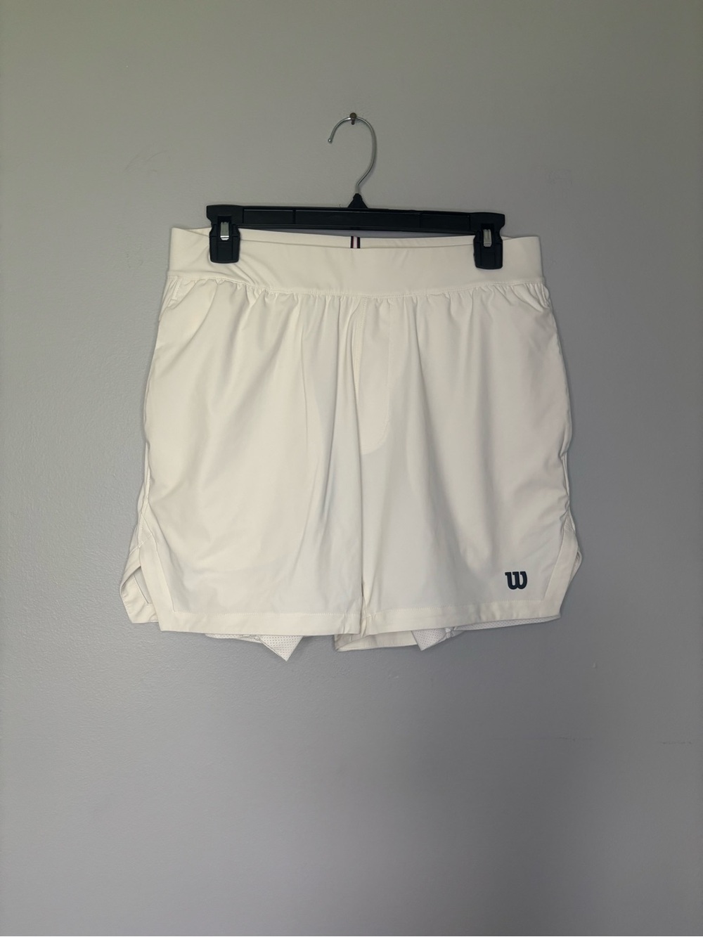 Wilson White Women's Tennis Skort with Navy Logo medium women’s